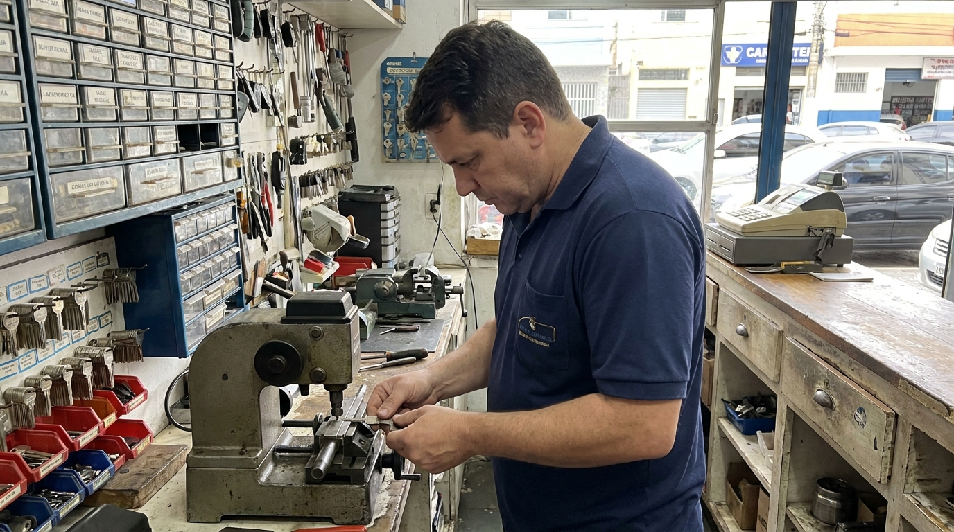 Confecção de Chave Simples no Quilombo, Cuiabá‑MT