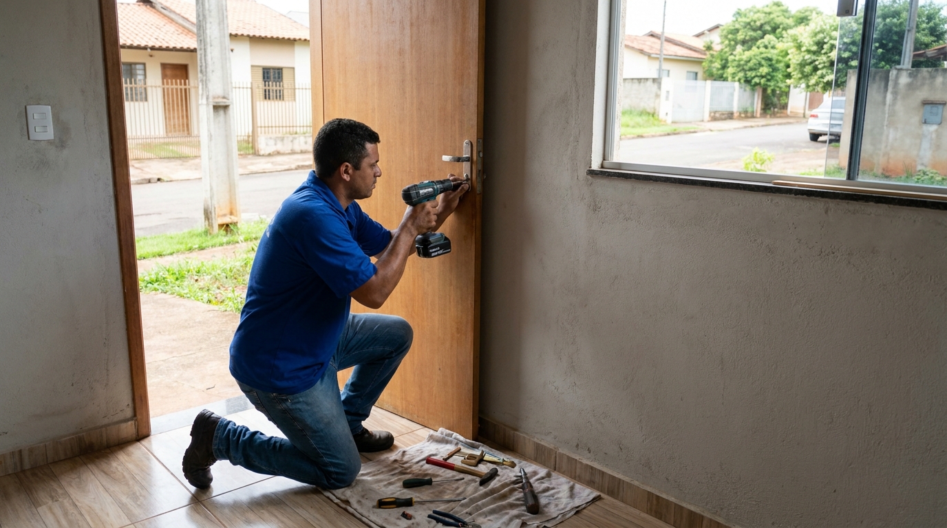 Instalação de Fechadura de Porta em Cuiabá‑MT
